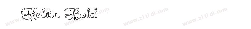 微软雅黑 Kelvin Bold字体转换